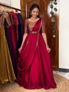 Hazel dark pink maxi SC060
