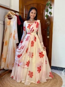 MALAR off white and red Maxi - SC042