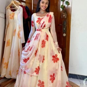 MALAR off white and red Maxi - SC042
