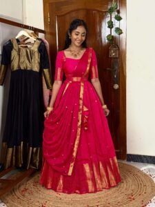 GODDESS Rani pink Lehenga
