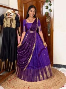 GODDESS Purple Lehenga